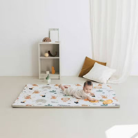 Tapis de motricité Babyhouse en coton bio – Motifs safari